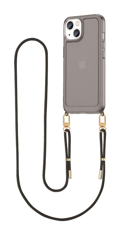 Kryt TopQ Esthetique iPhone 13 s černou šňůrkou tmavý 126529