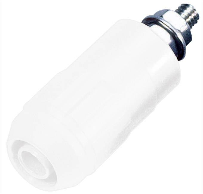 Stäubli XUB-G zdířka pro banánek zásuvka, vestavná vertikální Ø pin: 4 mm bílá 1 ks