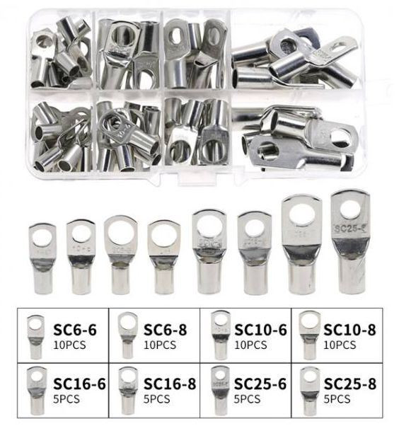 Sada kabelových oček  lisovacích, 60ks