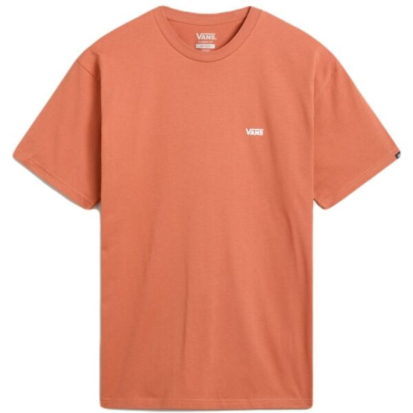 Vans MN LEFT CHEST LOGO TEE Pánské tričko, oranžová, velikost