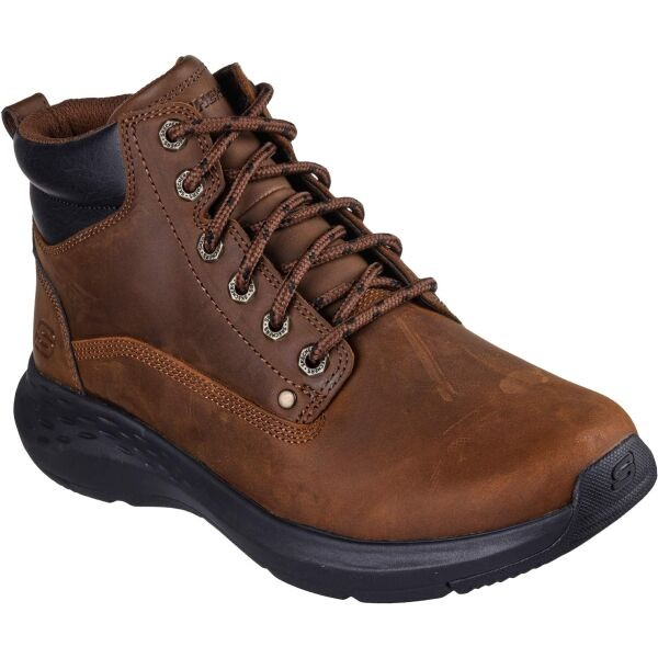 Skechers PARSON - EDERIC Pánská vycházková obuv, hnědá, velikost