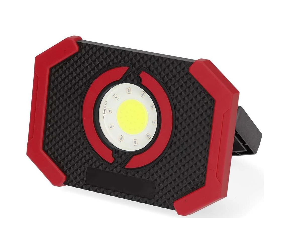 LWORR10RD - LED Stmívatelný nabíjecí reflektor s power bankou LED/10W/5V