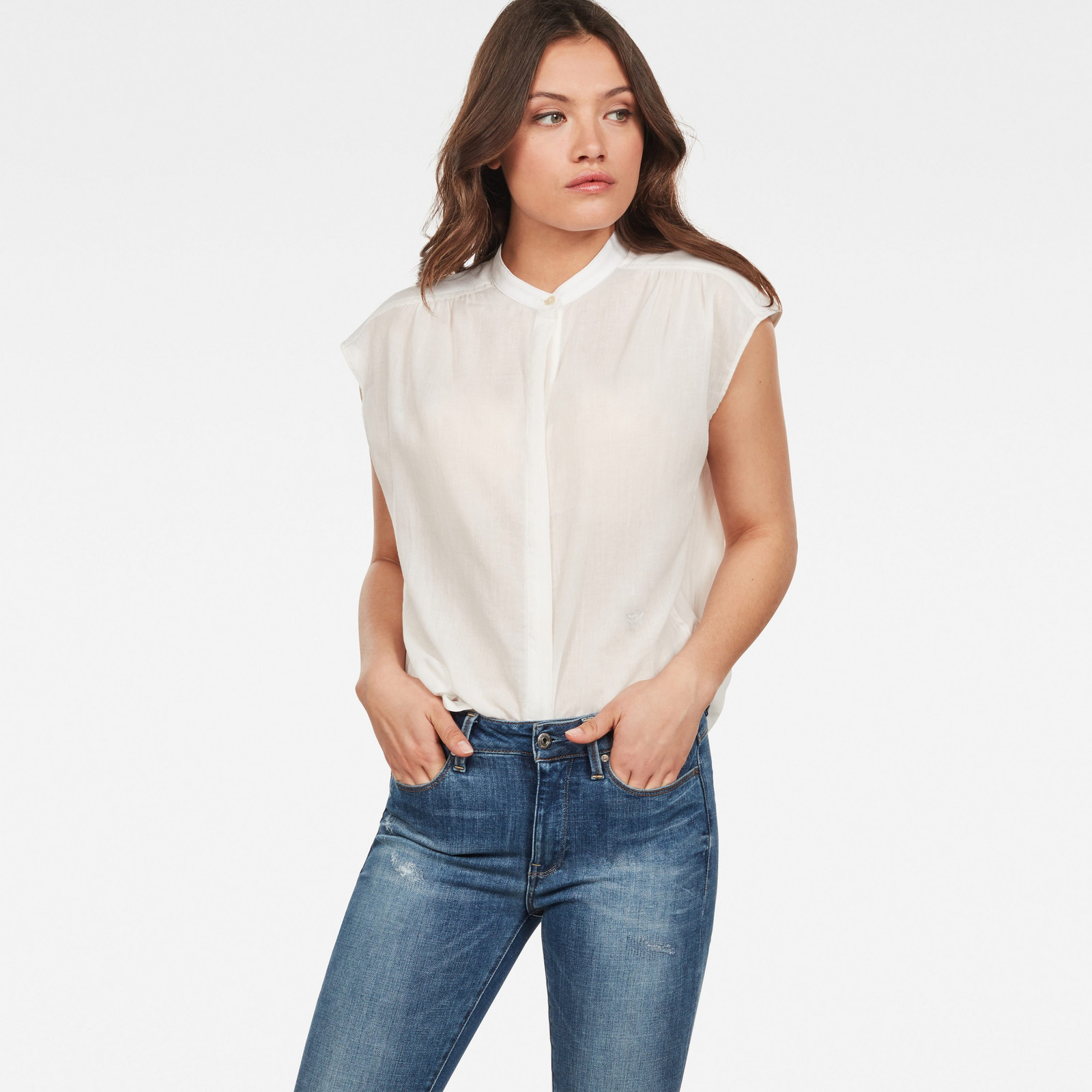 G-STAR Blouse - Parge shirt wmn s\s white