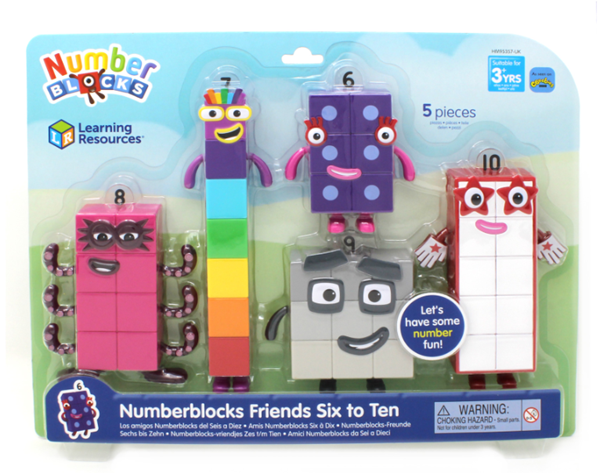 Postavičky Numberblocks Friends 6 až 10