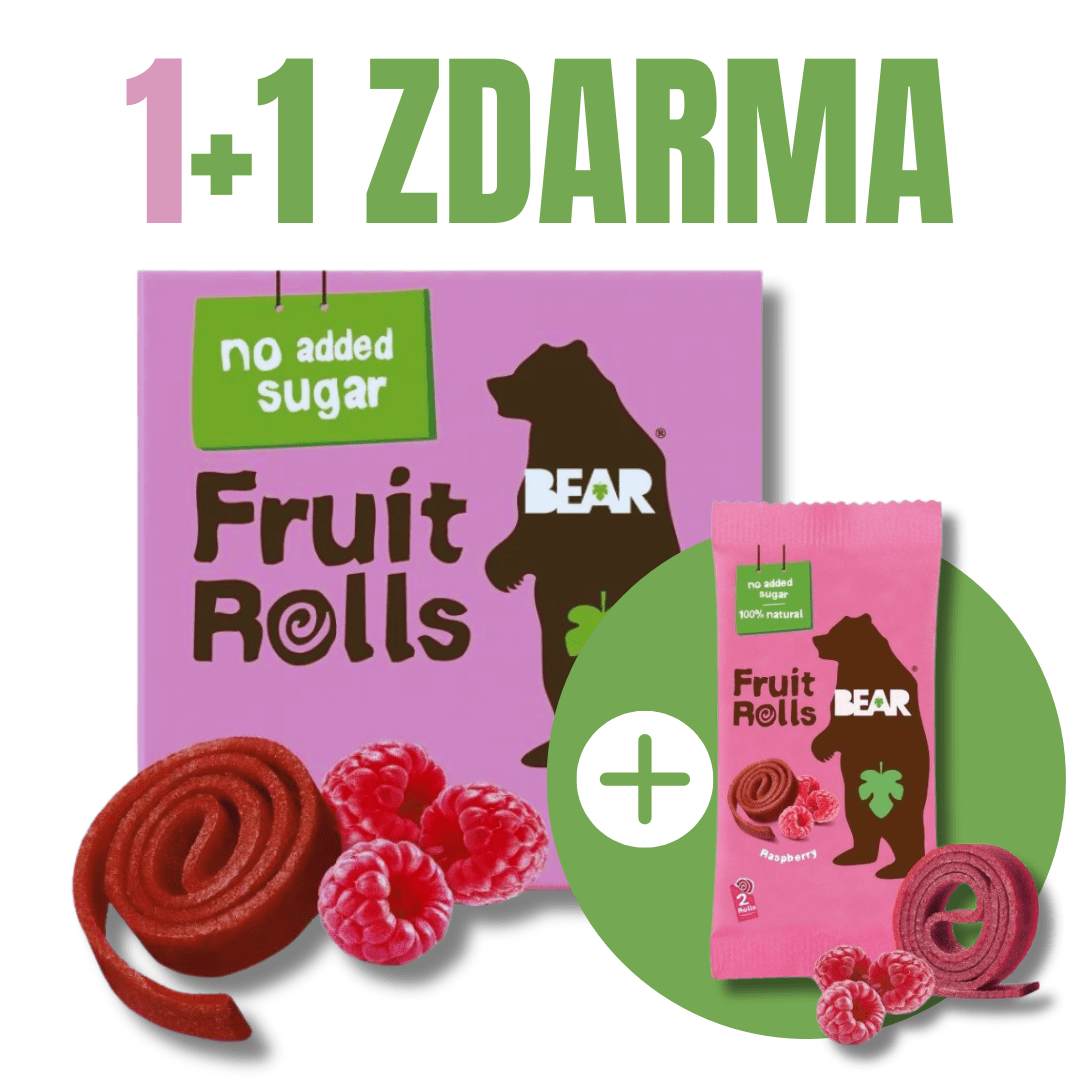 YOYO Bear Raspberry Malina 5x20g + YOYO Bear Raspberry 20g ZDARMA