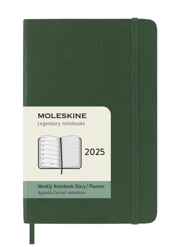 Moleskine Plánovací zápisník 2025 zelený S, měkký