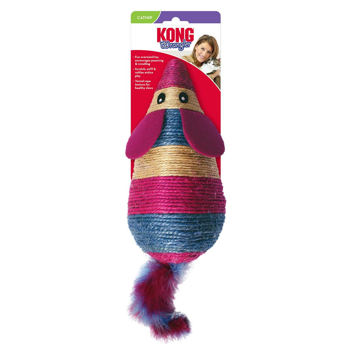 KONG Wrangler Scratch Mouse hračka pro kočky