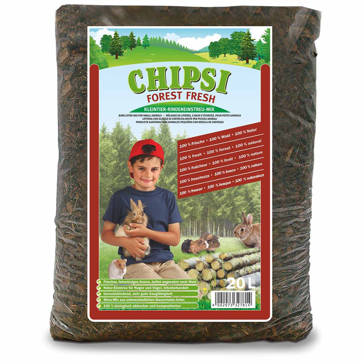 Chipsi Forest Fresh podestýlka pro hlodavce, 20 l