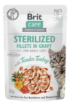 Brit Care Cat Fillets In Gravy Sterilised Tend.turkey 85g