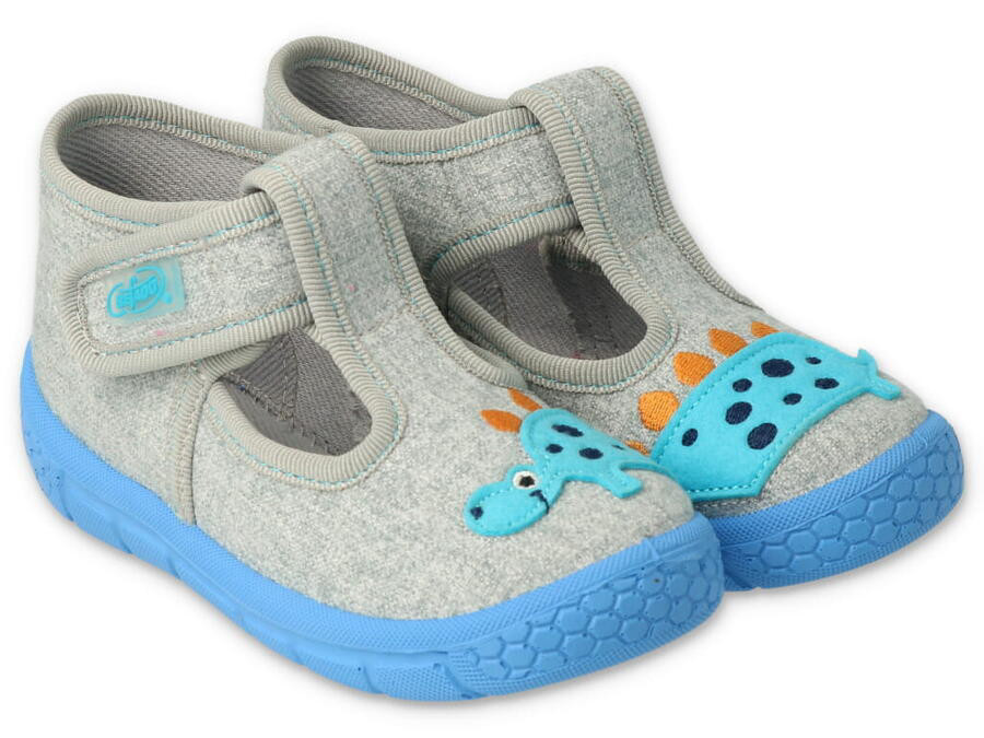 BEFADO 631P043 18 chlapecké bačkorky šedé DINO 19 631P043_19