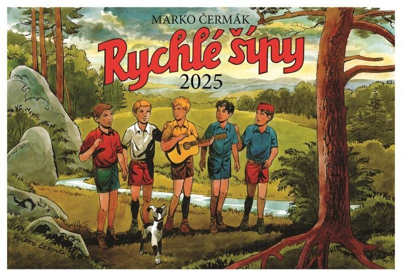 Kalendář 2025 Rychlé šípy - nástěnný - Marko Čermák