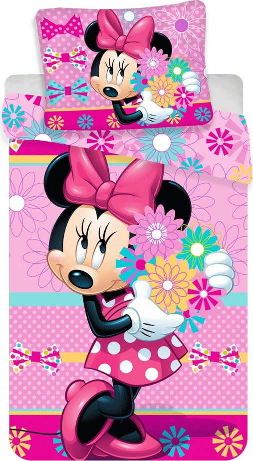 Bavlněné dětské povlečení na jednolůžko 140x200 cm Minnie – Jerry Fabrics