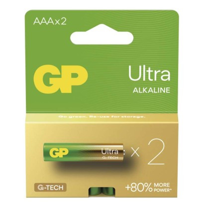 Alkalická baterie GP Ultra AAA (LR03), 2 ks