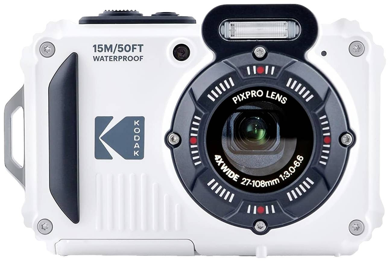 Kodak Pixpro WPZ2WH digitální fotoaparát 15 Megapixel Zoom (optický): 4 x bílá akumulátor, blesk stabilizace obrazu, Wi-Fi, vodotěsný, voděodolný, odolný proti