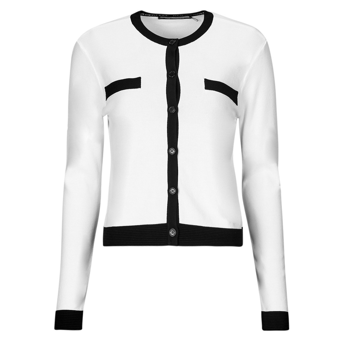 Karl Lagerfeld  CLASSIC LSLV CARDIGAN  Bílá