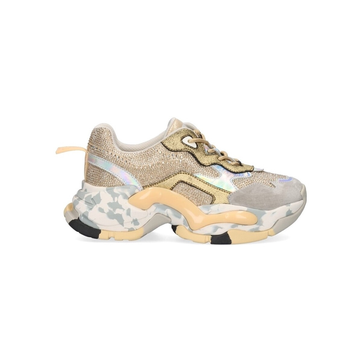 Exé Shoes  EXÉ Sneakers 901-5 - Grey/Silver/Gold  ruznobarevne