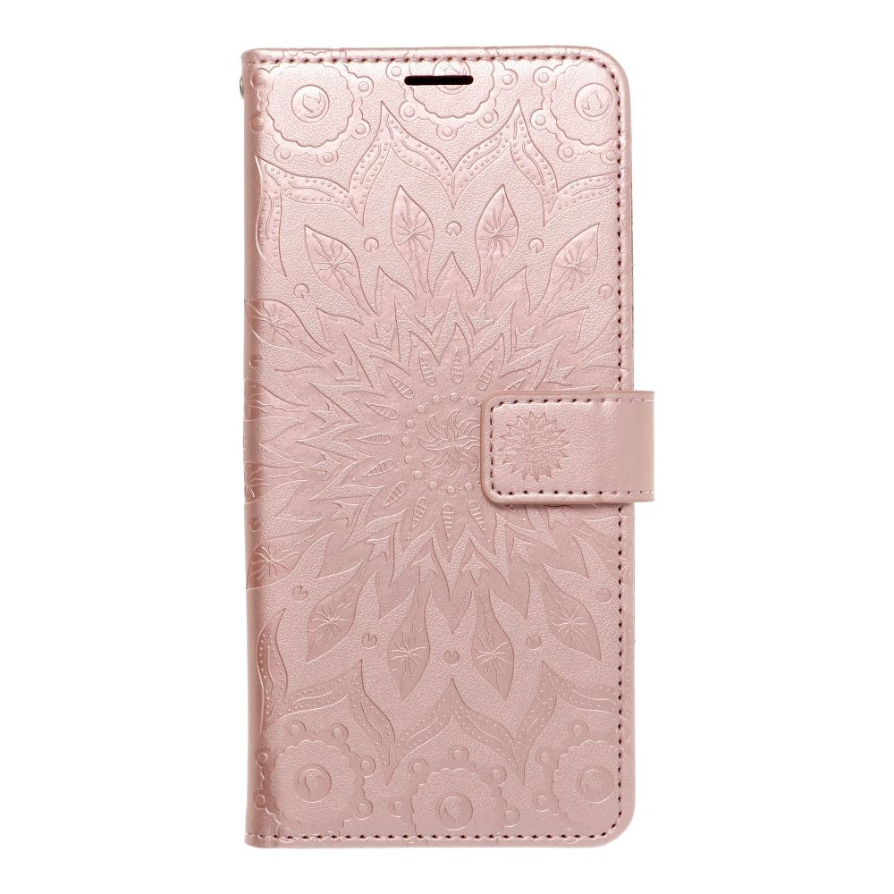 Flipové pouzdro MEZZO Book case pro Samsung Galaxy S24, mandala rose gold