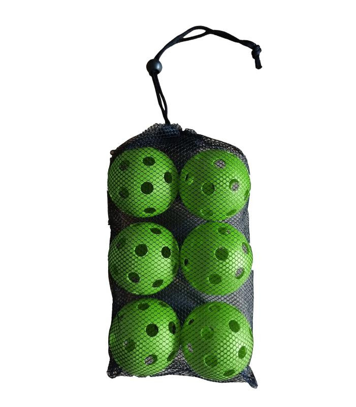 Sedco Sada florbalových míčků GREEN - 6 ks