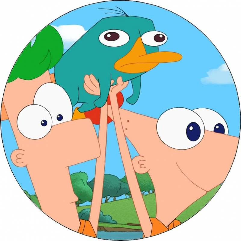 Jedlý papír Phineas a Ferb 19,5 cm