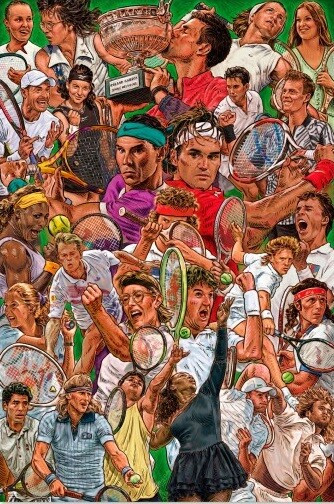 GRUPO ERIK Plakát, Obraz - Legends of the Tennis, 61 × 91.5 cm