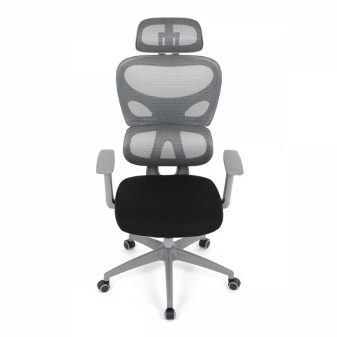 Kancelářská židle, šedá síťovina, šedý plast, kolečka na tvrdé podlahy KA-K2081 GREY KA-K2081 GREY Autronic