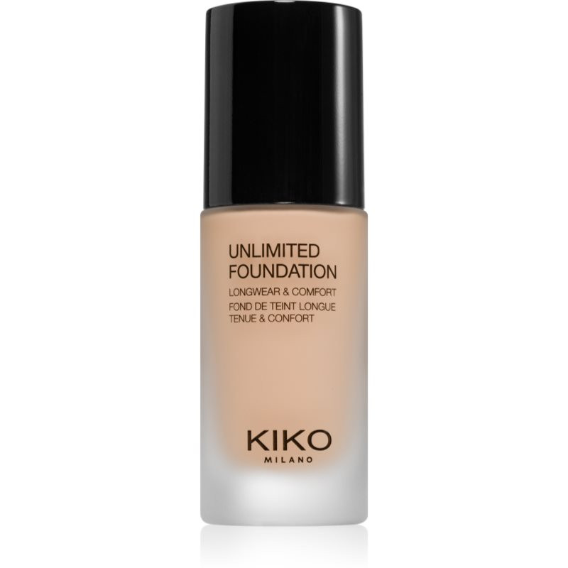 KIKO Milano Unlimited Foundation dlouhotrvající tekutý make-up s matným efektem odstín 02 Neutral 30 ml