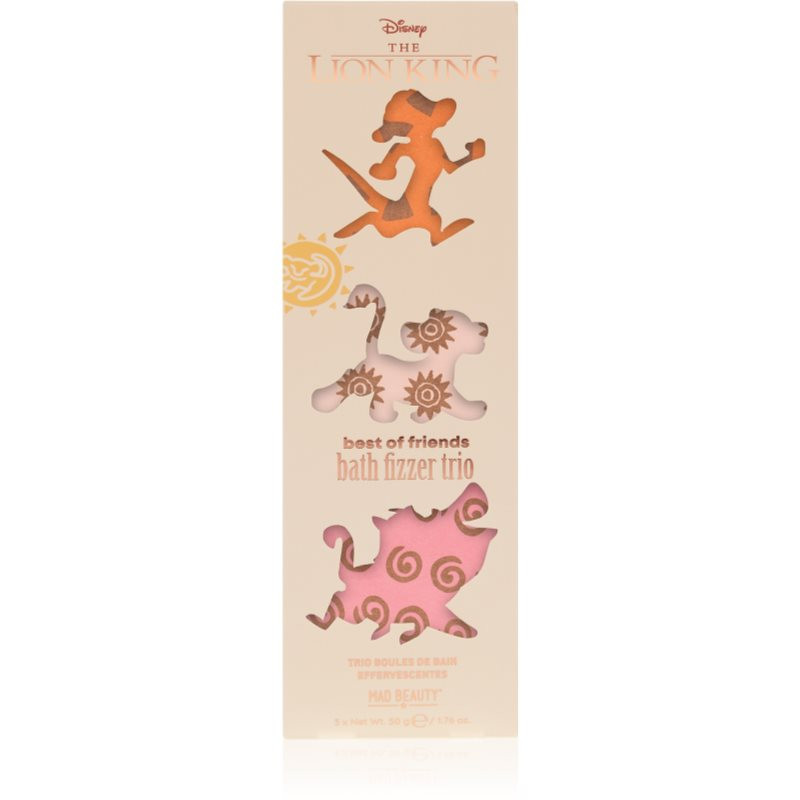 Mad Beauty Lion King Trio koupelová bomba 3x50 g