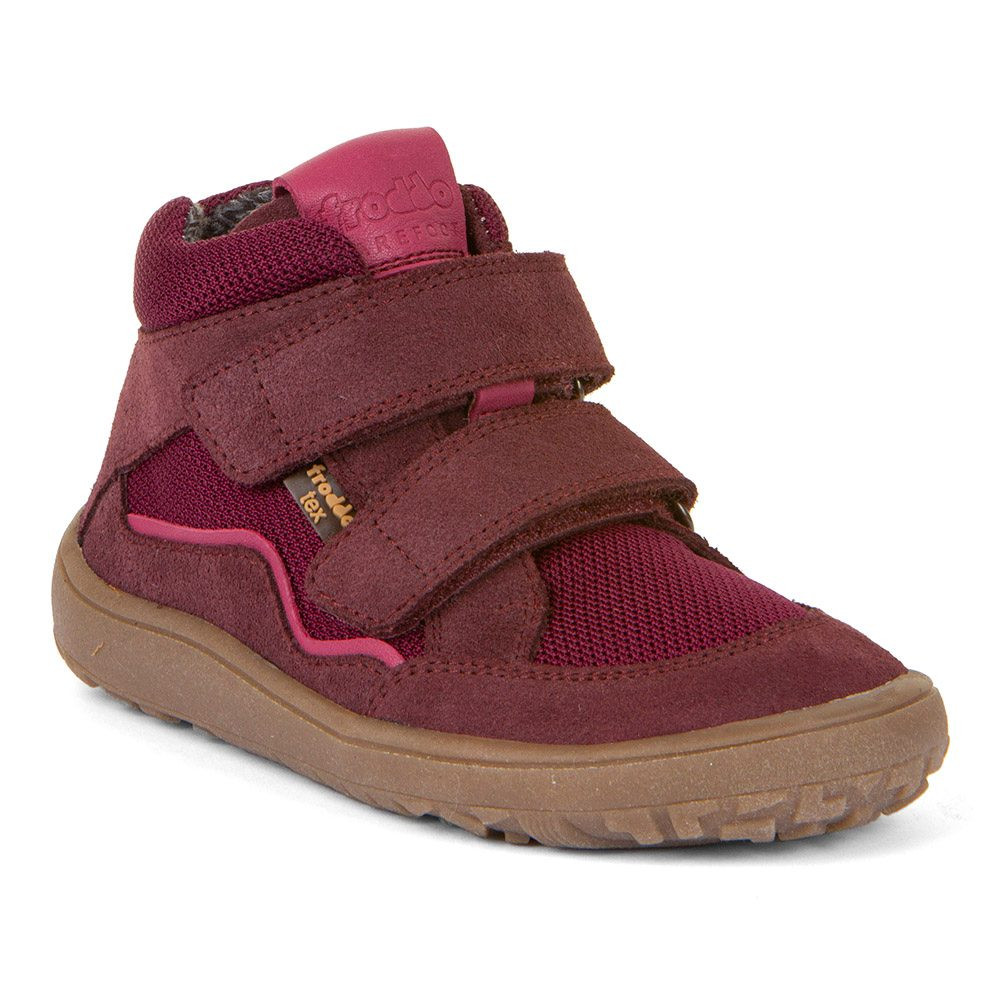 Dívčí barefoot boty TEX AUTUMN  Bordeaux; Froddo; G3110254-4; červená - 23