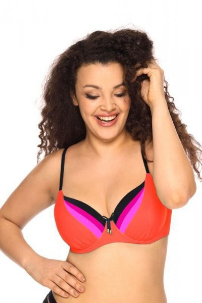 Ava 155 neon orange Plavková podprsenka 65G oranžová