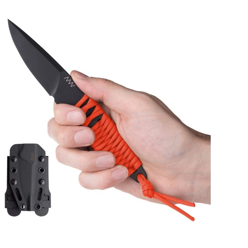 Nůž Acta non verba P100 Dlc/Plain edge, Cerakote Barva: oranžová