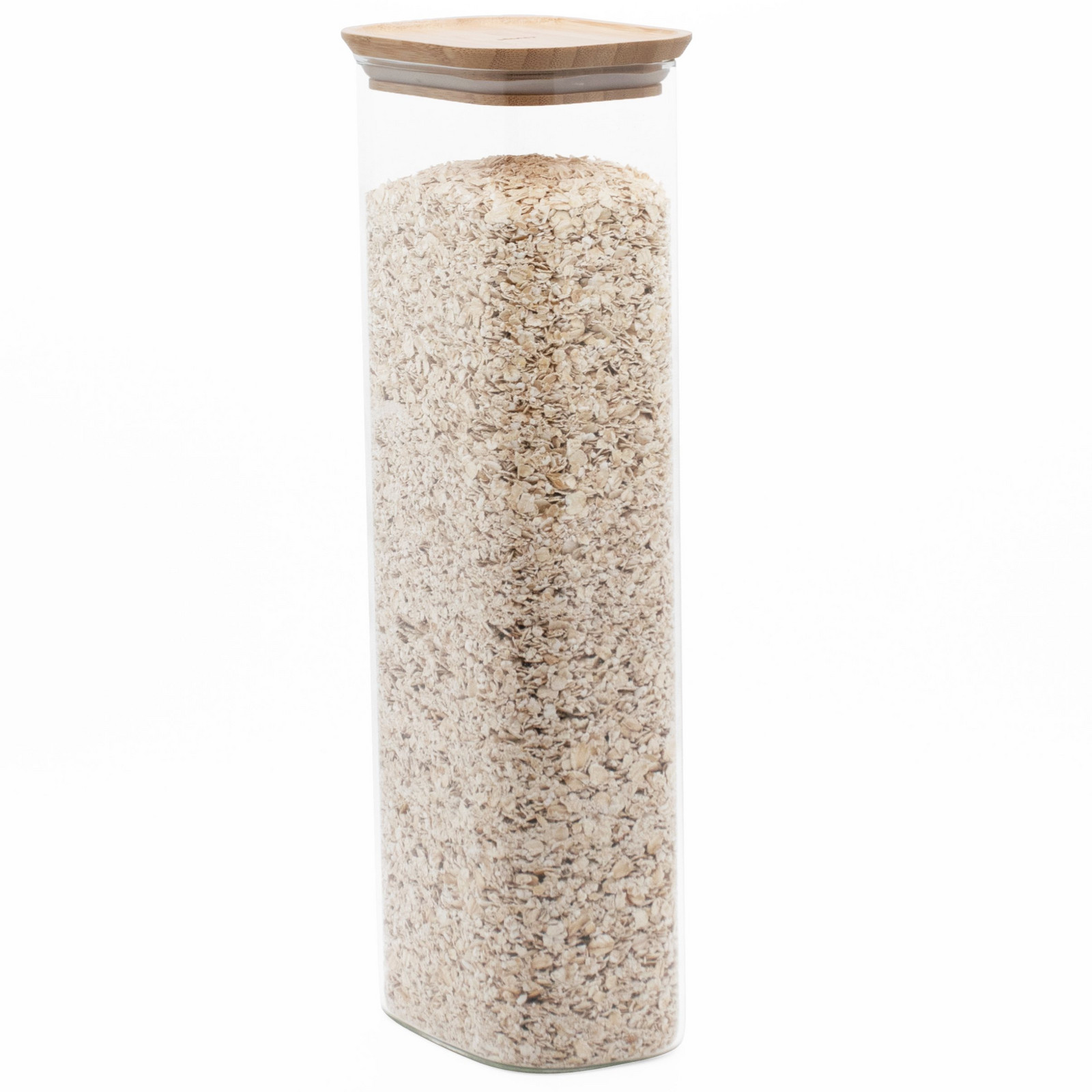 Dóza na potraviny PKV-070 2,6 l, sklo / bambus, Pebbly