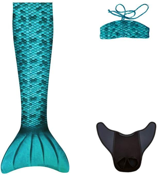 Kuaki Mermaids Mermaidtail Set Turqoiuse S