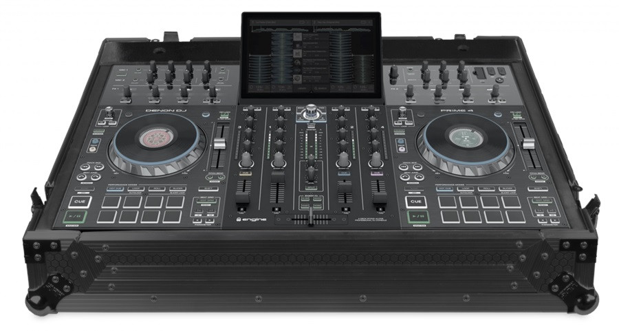 UDG Ultimate Flight Case Denon DJ Prime 4 Black Plus (Wheels)