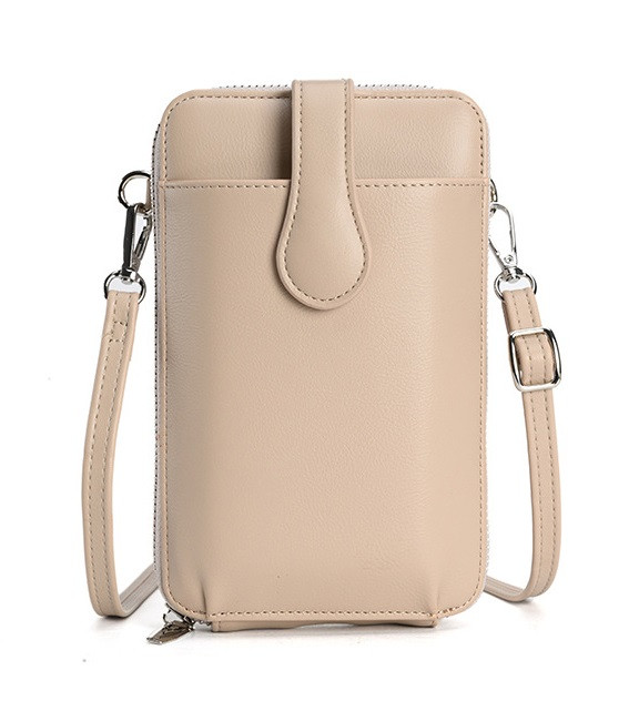 Kabelka TopQ City Chic na mobil s popruhem béžová 126620