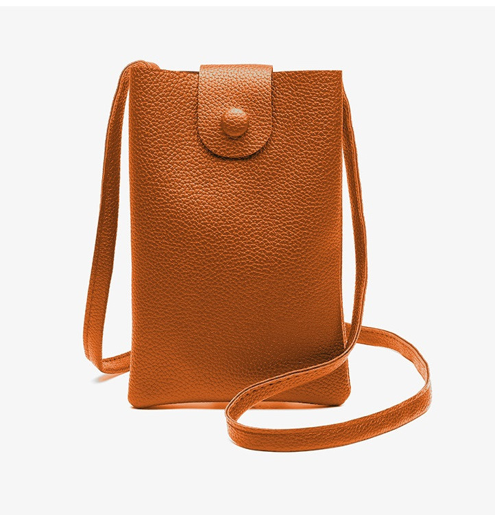 Kabelka TopQ Valice na mobil s popruhem hnědá 126603