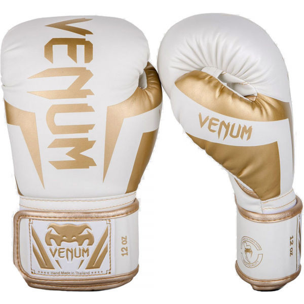 Venum ELITE BOXING GLOVES Boxerské rukavice, béžová, velikost