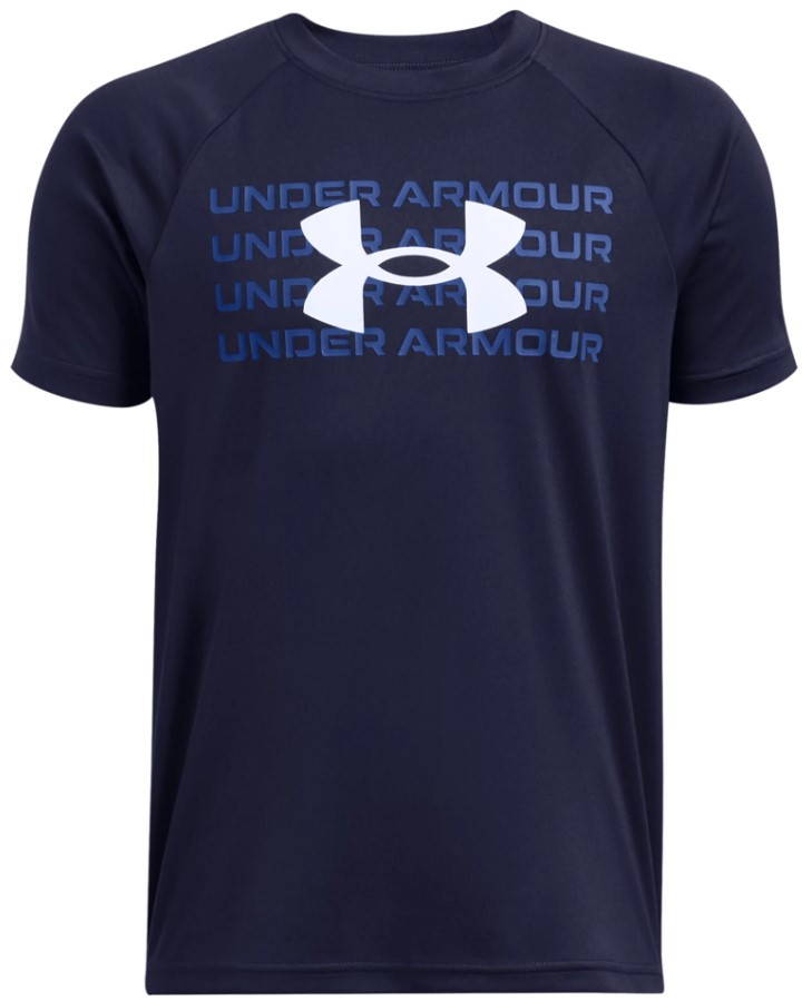 Triko Under Armour UA B TECH WM LOGO SS-BLU