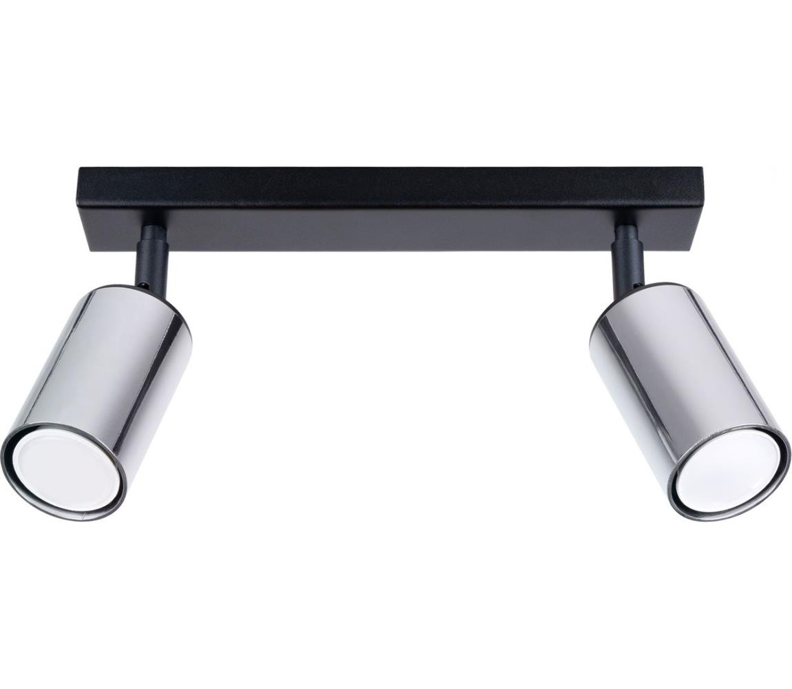 SL.1367 - Bodové svítidlo WINX 2xGU10/10W/230V černá/chrom