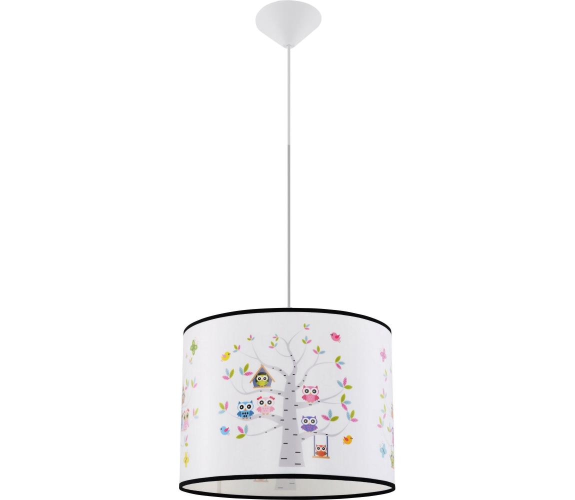 SL.1423 - Dětský lustr na lanku OWLS 1xE27/15W/230V pr. 40 cm