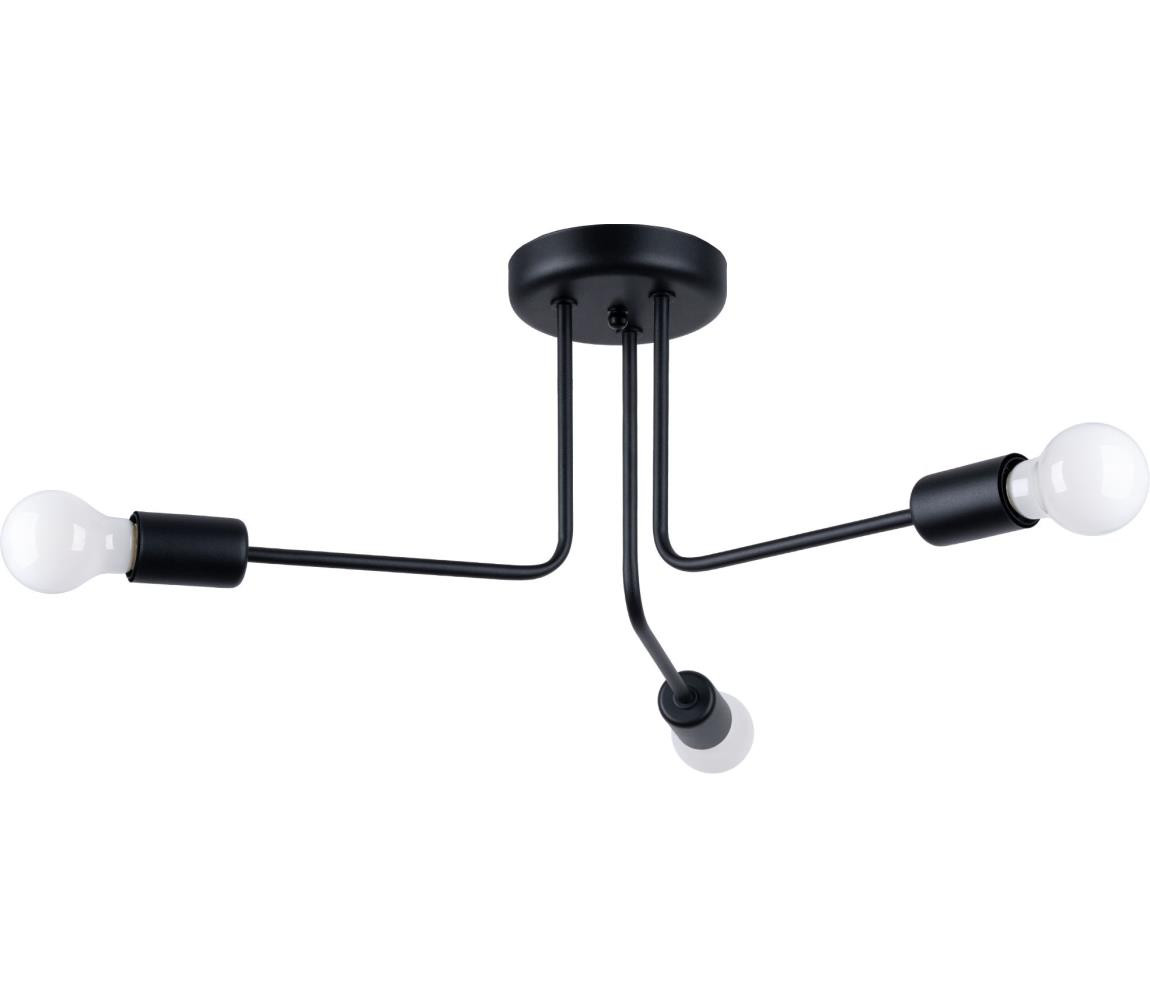 SL.1450 - Lustr na tyči NORAH 3xE27/15W/230V černá