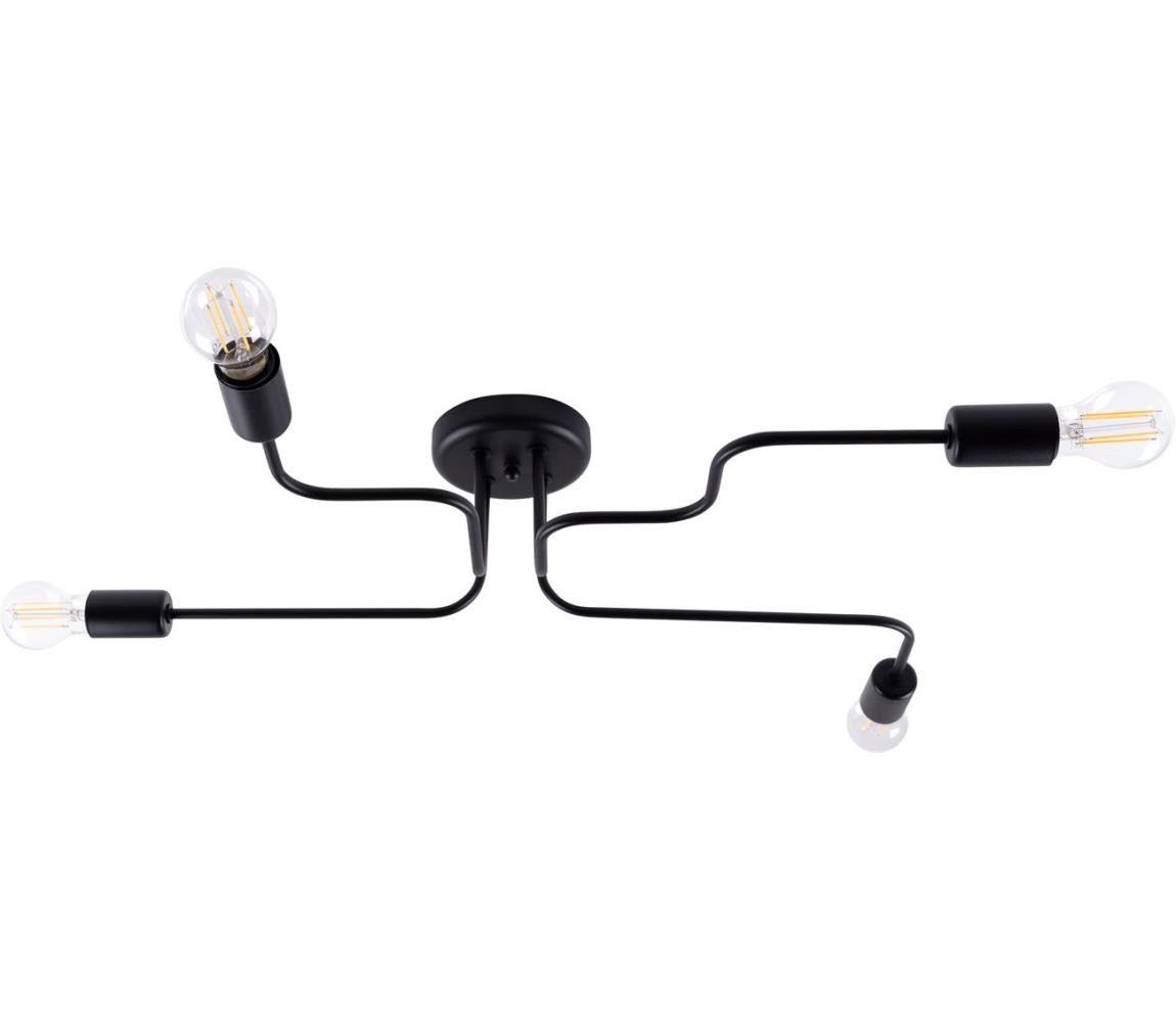 SL.1446 - Přisazený lustr VECTOR 4xE27/15W/230V černá