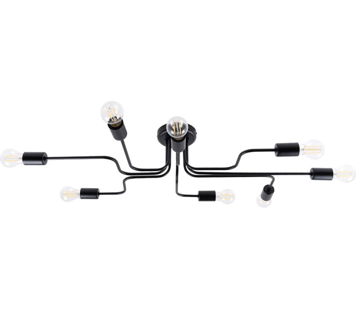 SL.1448 - Přisazený lustr VECTOR 8xE27/15W/230V černá