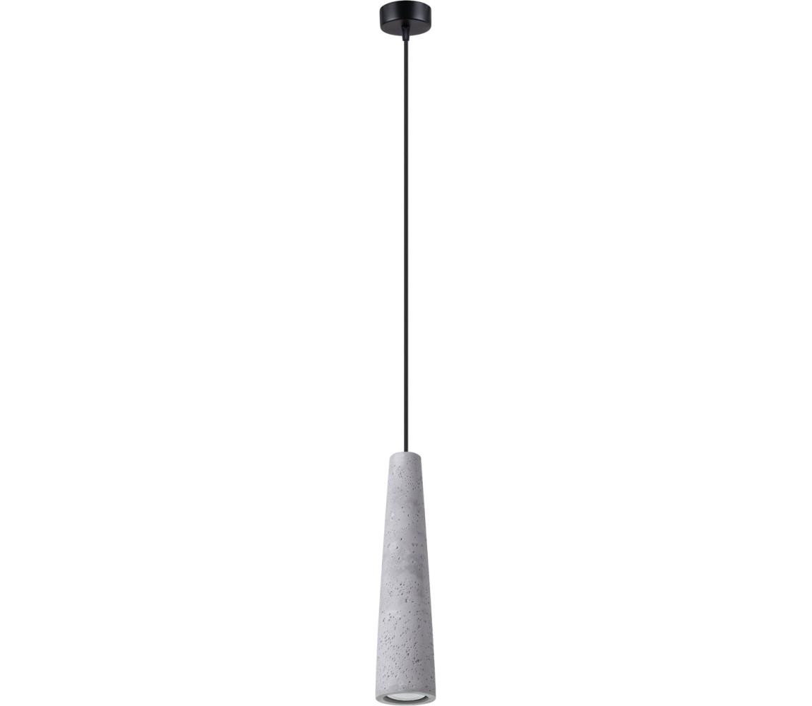 SL.1347 - Lustr na lanku ELECTRA 1xGU10/10W/230V beton/šedá
