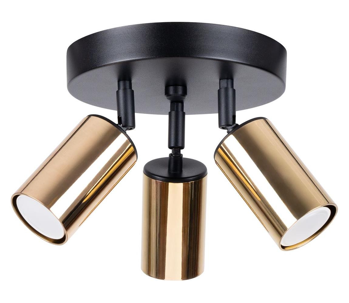 SL.1385 - Bodové svítidlo WINX 3xGU10/10W/230V černá/zlatá