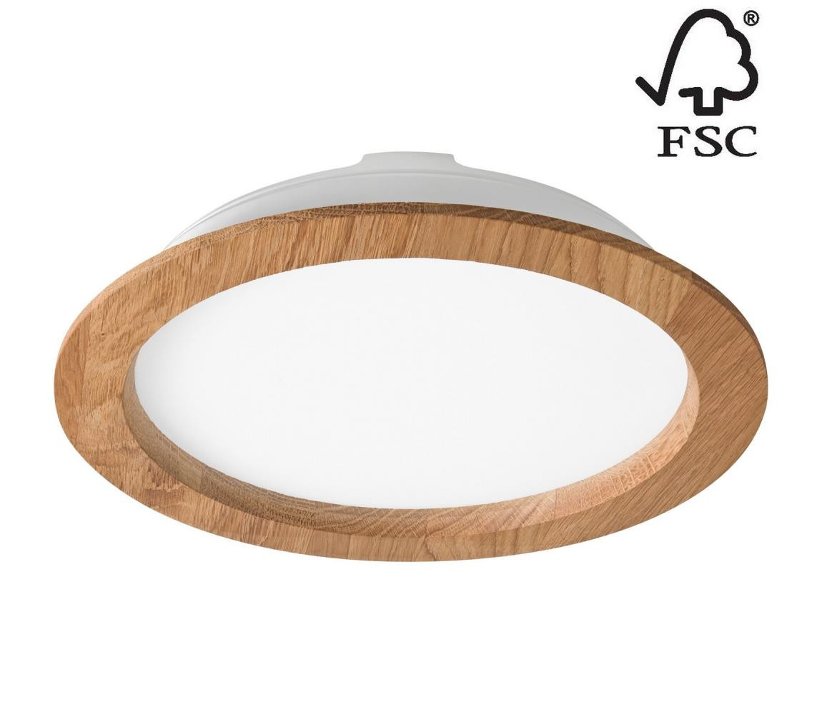 LED Podhledové svítidlo WOODY SPOT LED/23,5W/230V 4000K dub ø 23,5 cm