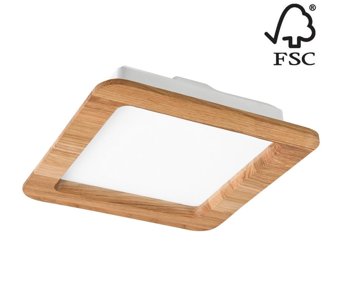 LED Podhledové svítidlo WOODY SPOT LED/17W/230V 3000K dub 18,5x18,5 cm