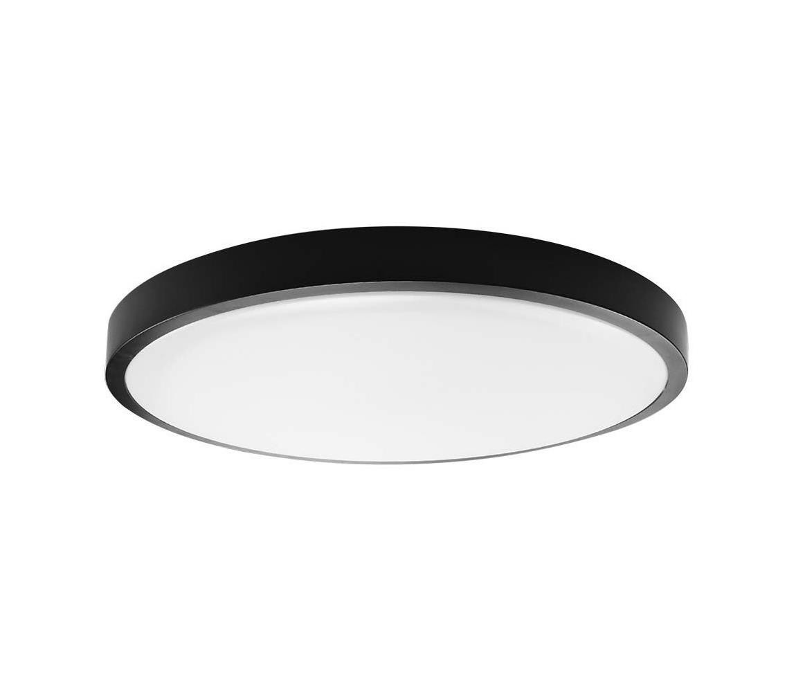 LED Koupelnové stropní svítidlo LED/18W/230V IP44 4000K pr. 25 cm černá