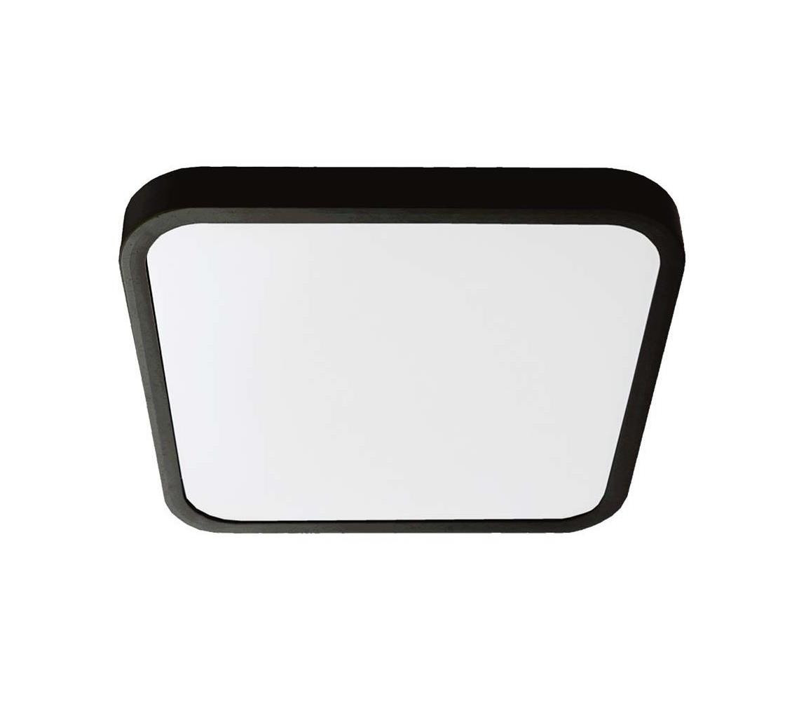 LED Koupelnové stropní svítidlo LED/18W/230V IP44 4000K 25x25 cm černá