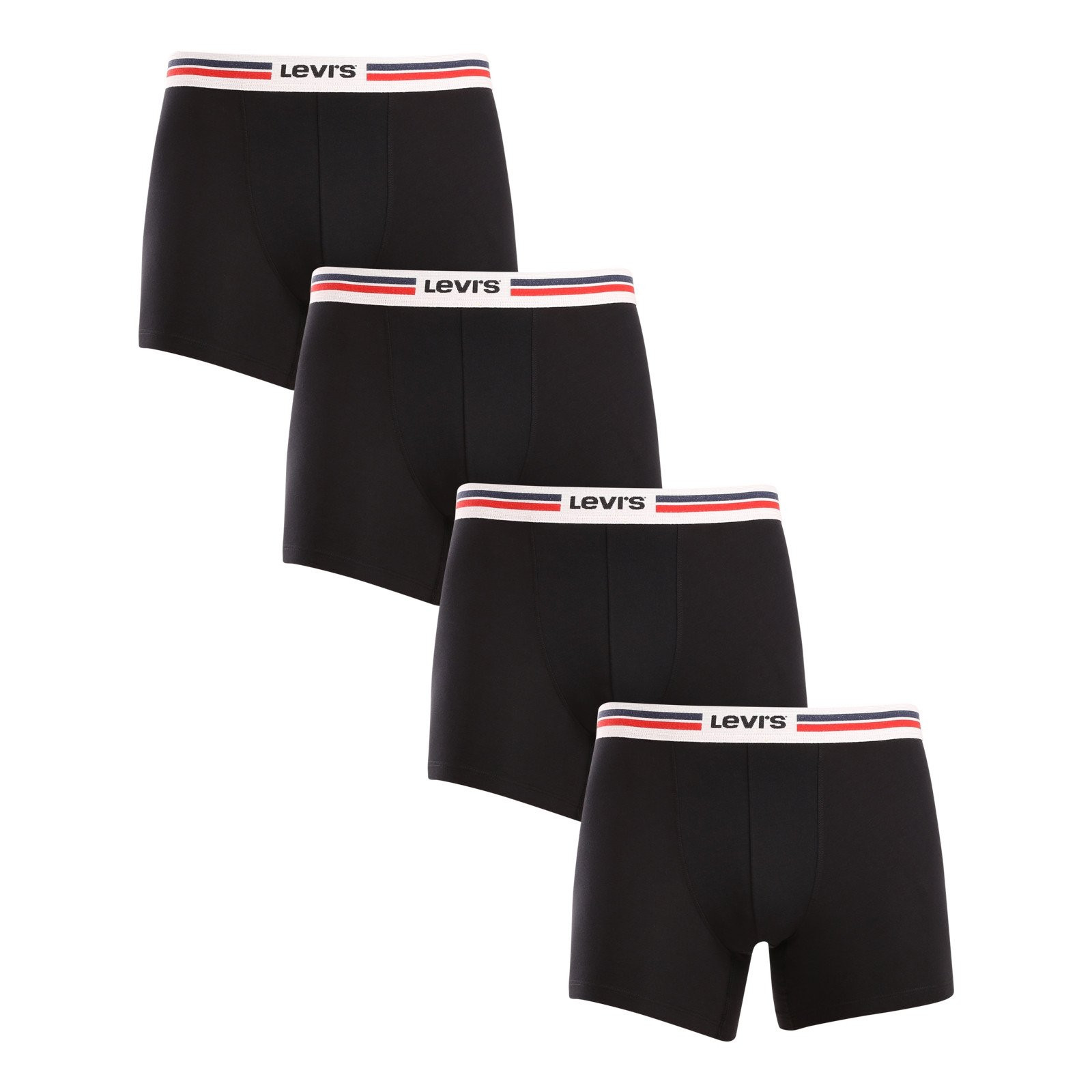 4PACK pánské boxerky Levis černé