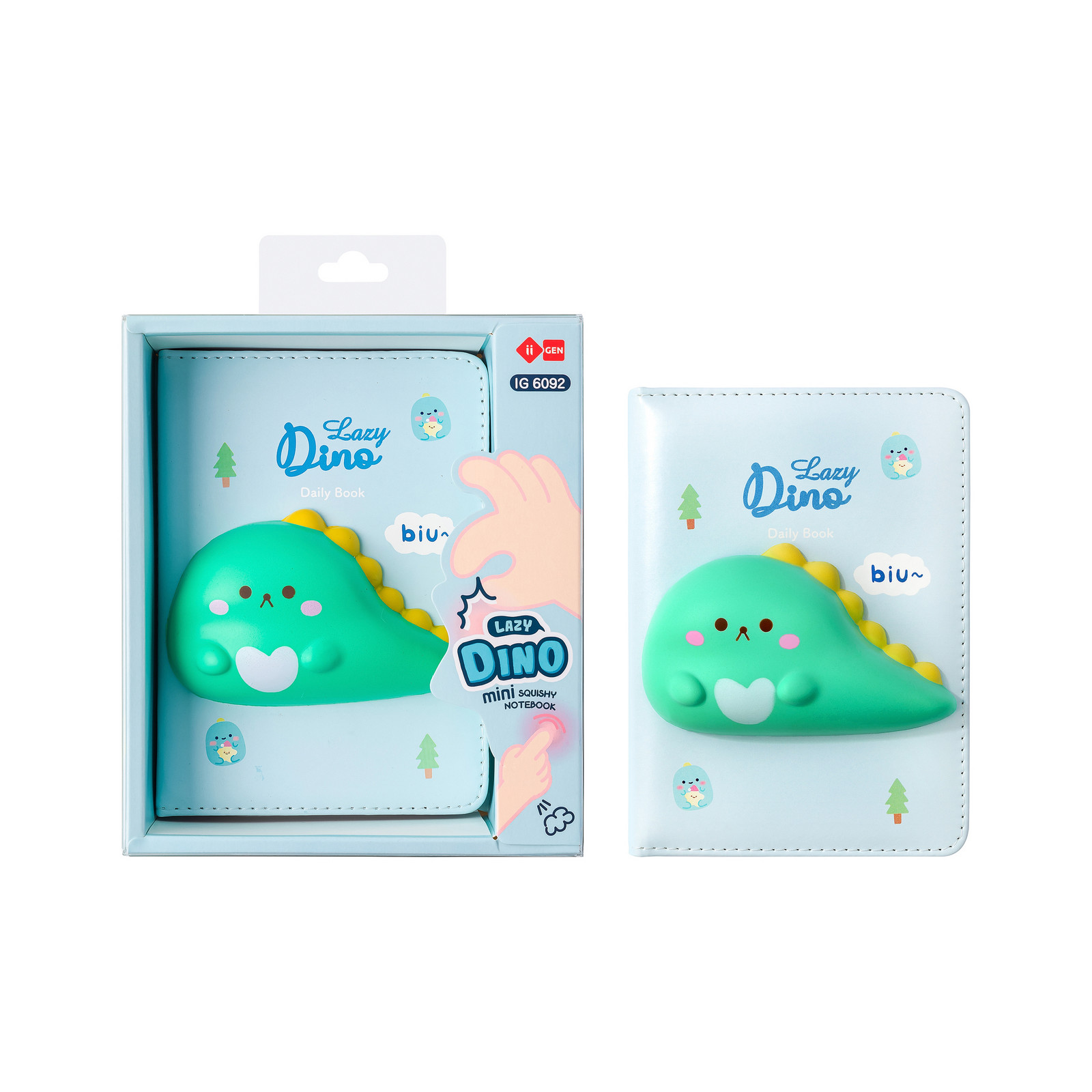 Manal SQUISHY mini zápisník DINO 96 stran